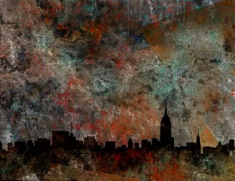 NY abstract Stock Illustration