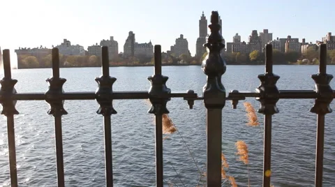 NY and the lake 库存影片 42795550