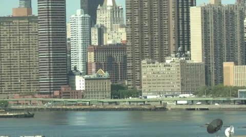 NY barge timelapse 5sec Stock Footage 52534094