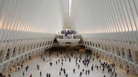 NY Big Hall Stock Footage 126600449