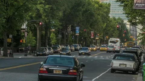 NY Central Park Traffic Stock Footage 40383642