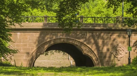 NY Central ParkTunnel Video stock 40388283