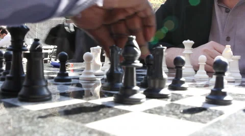 NY chess players close 库存影片 42794063