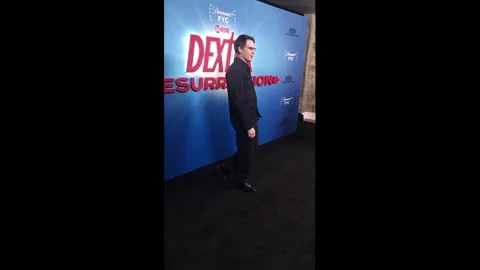 NY: Dexter Resurrection Red Carpet 2 Stock-Footage 334948724
