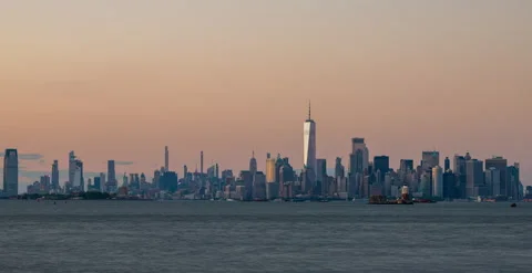 NY Harbor Accelerated (1 of 2) Stock Footage 155993297