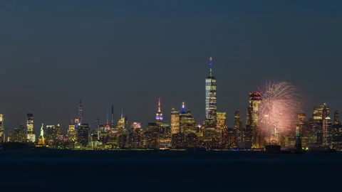 NY Harbor Accelerated Timelapse Short Stock Footage 155993371