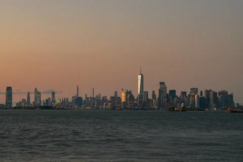 NY Harbor Timelapse (3 of 5) Stock Footage 155994772
