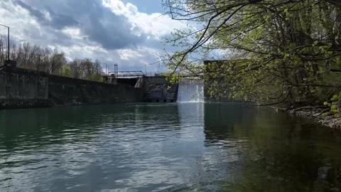 NY Lock CS2 Cayuga and Seneca Canal Seneca Falls Stock Footage 327917559