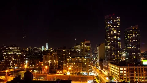 NY Night 1 4K Stock Footage 274426080