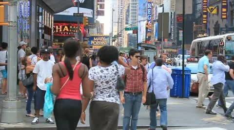NY people 105 - Time laps Video stock 10915787