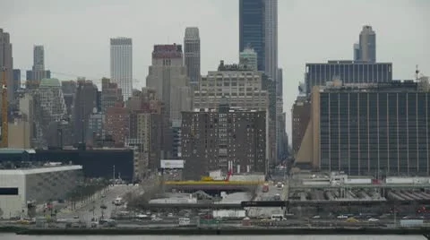 NY skyline waterfront 7 動画素材 10775398