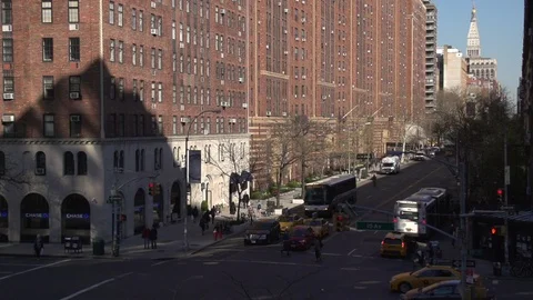 NY SLOW MOTION STREET Video stock 87184952