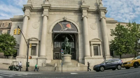 NY Smithsonian Entrance Stock Footage 40388341