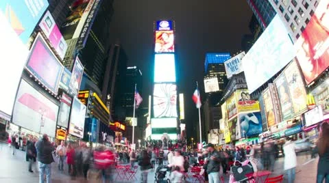 NY Time Square Part 1 스톡 동영상 21430919