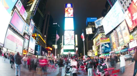 NY Time Square Part 1 Stock-Footage 46632921