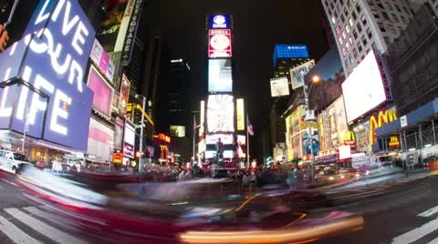 NY Time Square Part 2 Stockbeeldmateriaal 21430640