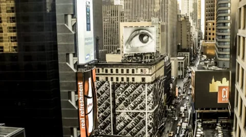 NY time square time lapse Stock Footage 34127271