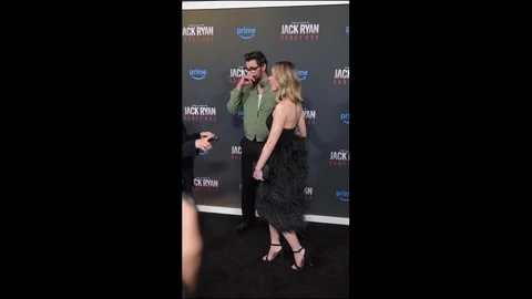 NY: 'Tom Clancy's Jack Ryan: Ghost War' World Premiere - Arrivals Stock Footage 335029344