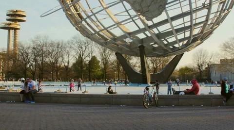 Ny Worlds Fair Unisphere Stock Footage 51237630