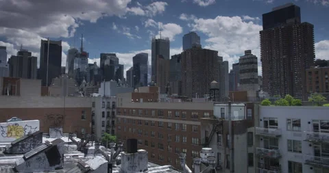NYC 01 - ROOFTOPS Stock Footage 140385238