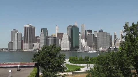 NYC-015 SKYLINE ZOOM IN Stock Footage 10580315