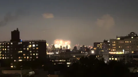 NYC 4th of July Fireworks Video stock 245403890