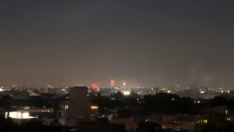 NYC 4th of July Fireworks Video stock 245403891