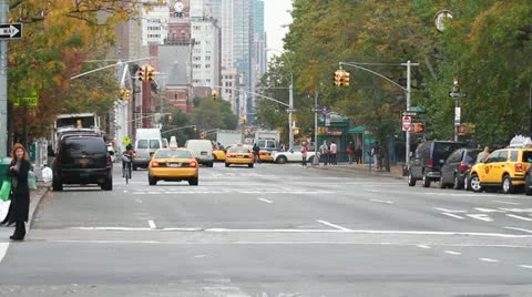 NYC 6th Avenue Stock Footage 12414824