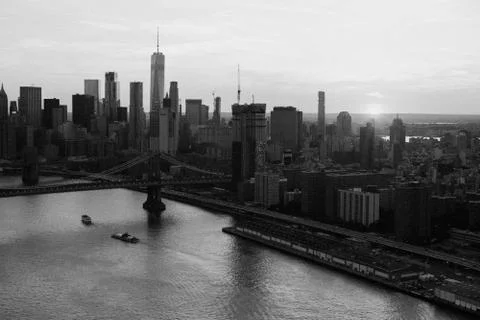 NYC aerial 3 Stock Photos