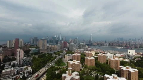 NYC Aerial Timelapse Stock Footage 247667305