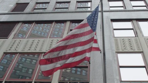 NYC American Flag Stock Footage 106064733