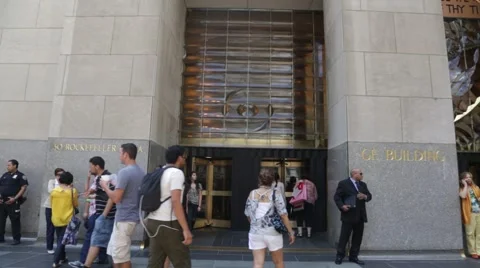 NYC B Roll - Rockefeller Center Entrance 2 Video stock 40570966
