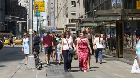 NYC B Roll - Sidewalk 1 Stock Footage 40568848