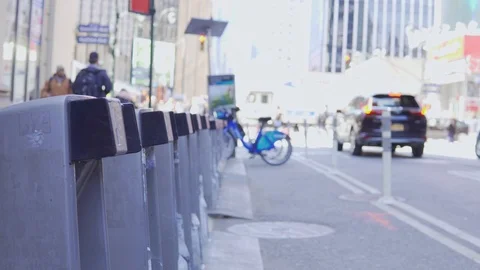 NYC Bike Dock Stock Footage 106274775