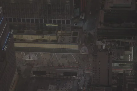 NYC Birdseye view of Manhattan Stock Footage 305878733