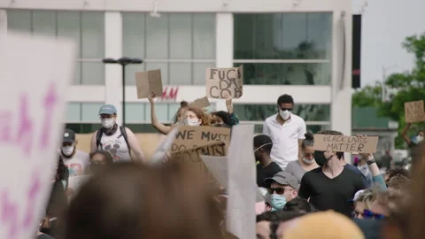 NYC BLM PROTEST Stock Footage 132536266