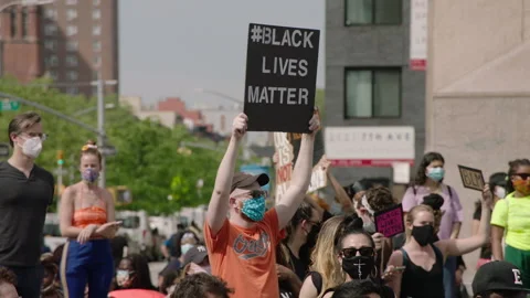 NYC BLM PROTEST Stock Footage 132536423