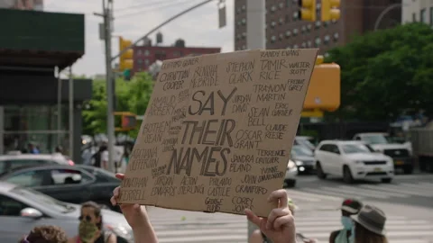 NYC BLM PROTEST Stock Footage 132536424