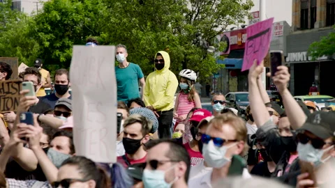 NYC BLM PROTEST Stock Footage 132536465