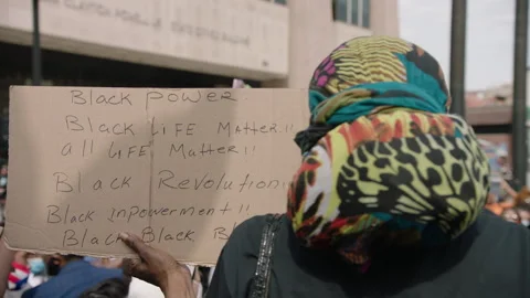 NYC BLM PROTEST Stock Footage 132536606