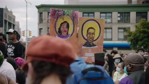 NYC BLM PROTEST Stock Footage 132536685