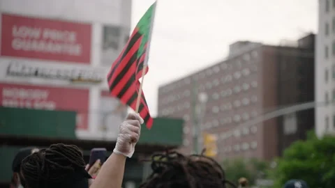 NYC BLM PROTEST Stock Footage 132536741