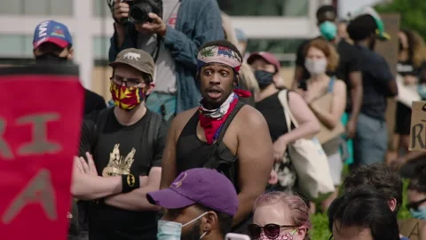 NYC BLM PROTEST Stock Footage 132536754