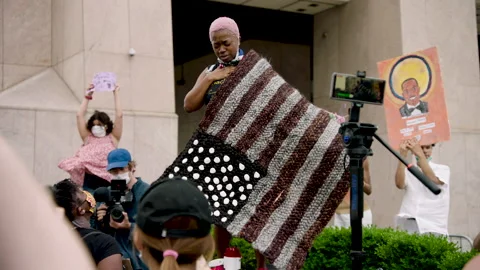 NYC BLM PROTEST Video stock 132537355