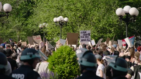 NYC BLM PROTEST Stock Footage 132537394
