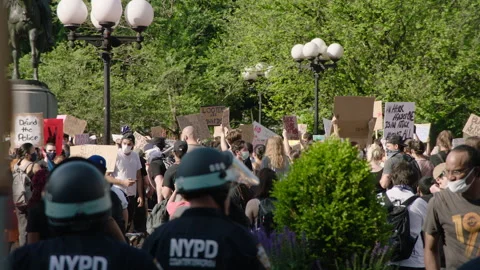 NYC BLM PROTEST Stock Footage 132537413