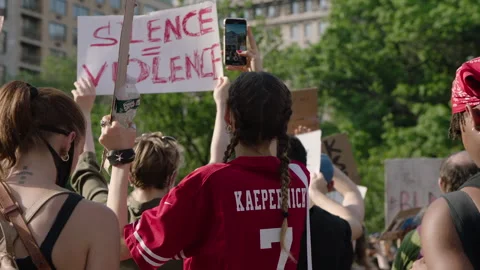 NYC BLM PROTEST Stock Footage 132537455