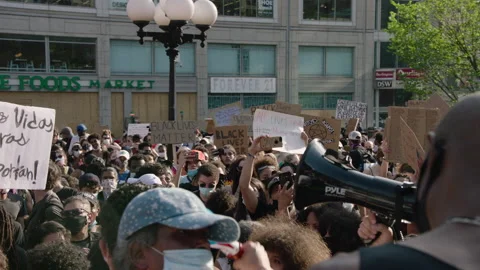 NYC BLM PROTEST Stock Footage 132537808