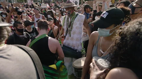 NYC BLM PROTEST Stock Footage 132538037