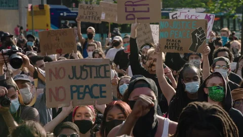 NYC BLM PROTEST Stock Footage 132538141